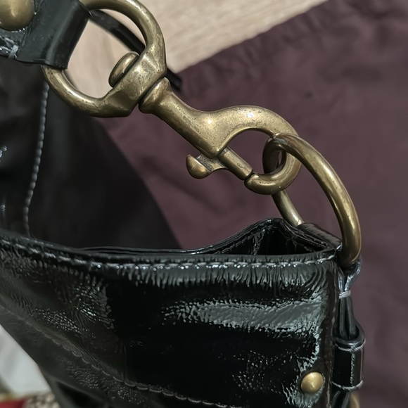 Coach black patent bag like new - Picture 12 of 13